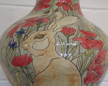Load image into Gallery viewer, Large Vessel depicting  Hares in Poppy field
